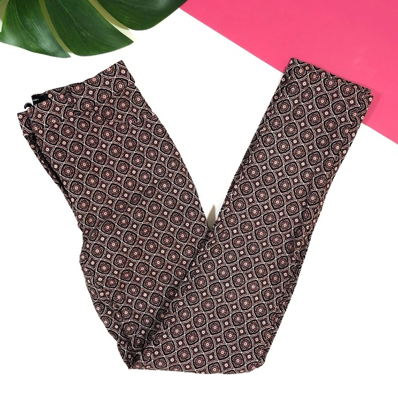 Atmosphere Pants - Atmosphere Funky Pattern Print Skinny Jegging Pants
